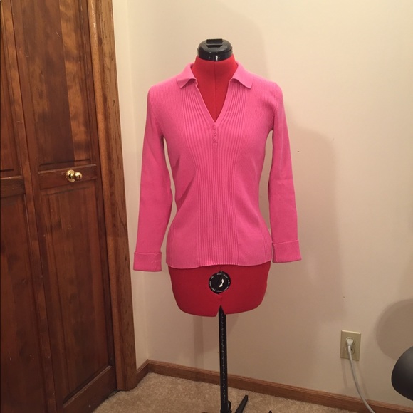 FINAL PRICE--Jone’s NY sport V neck sweater shirt, size SP - Picture 1 of 4